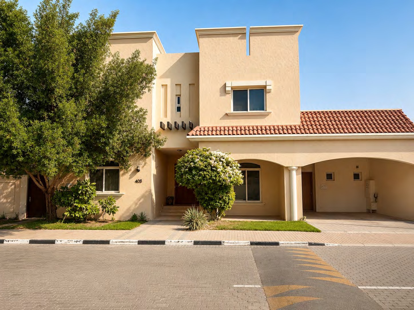 Exterior of an Al Egla Gardens 5 bedroom villa, type A